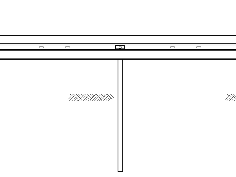 N2W3A ze słupem co 2mb