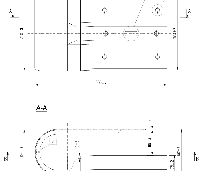 łącznik czołowy barani rog