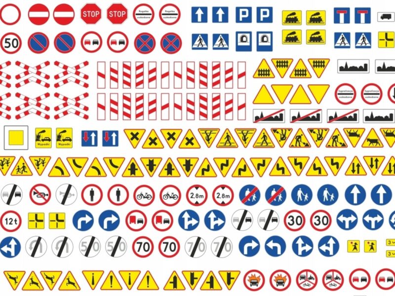 Znaki drogowe mini