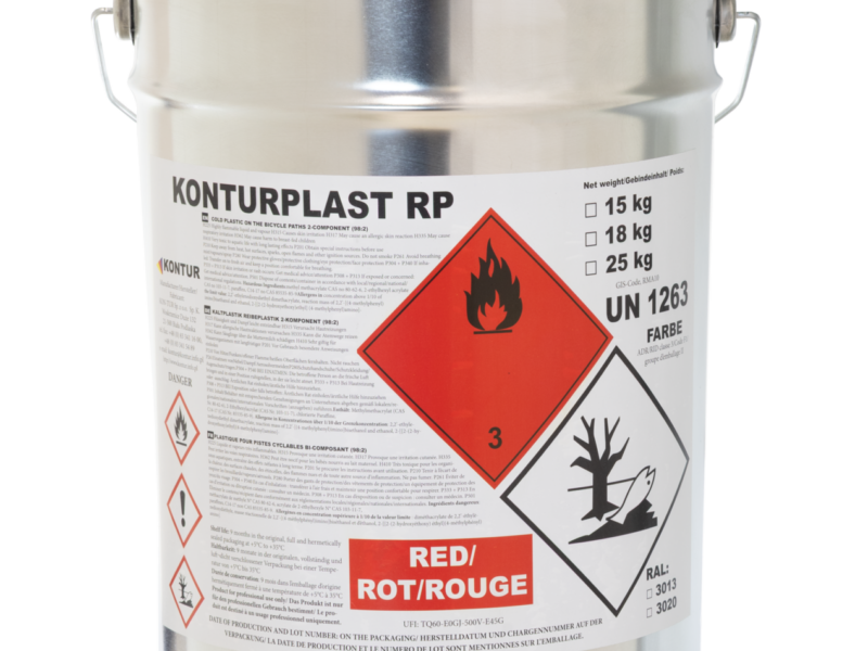 KONTURPLAST czerwony /czarny masa chemoutwardzalna z utwardzaczem